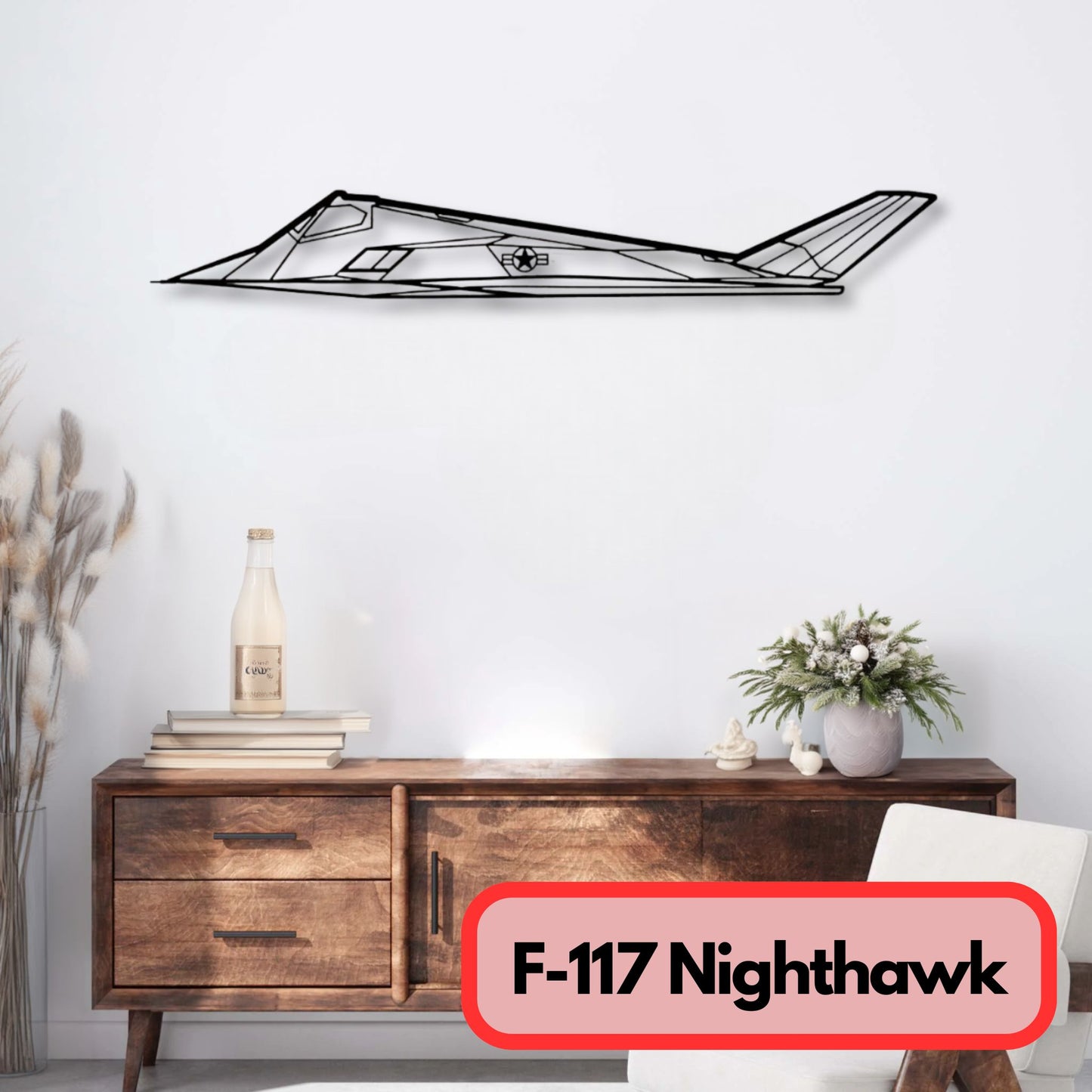 Décoration murale métal F 117 Nighthawk